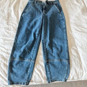 Everlane The Utility Barrel Blue Denim Jeans